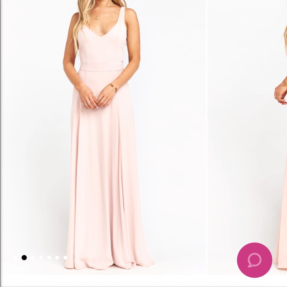 Pale Blush Show Me Your Mumu Bridesmaid Dress